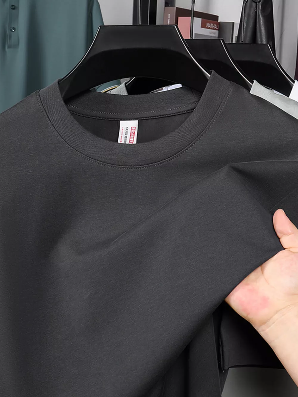 Men's Plus Size Round Neck Half Sleeve T-Shirt, image 5