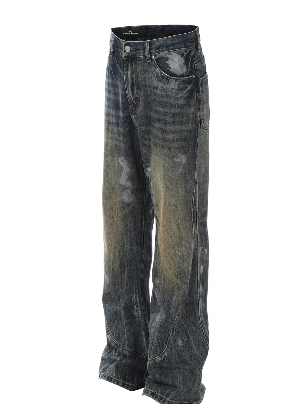 Men's Washed Loose Fit Jeans, image 2