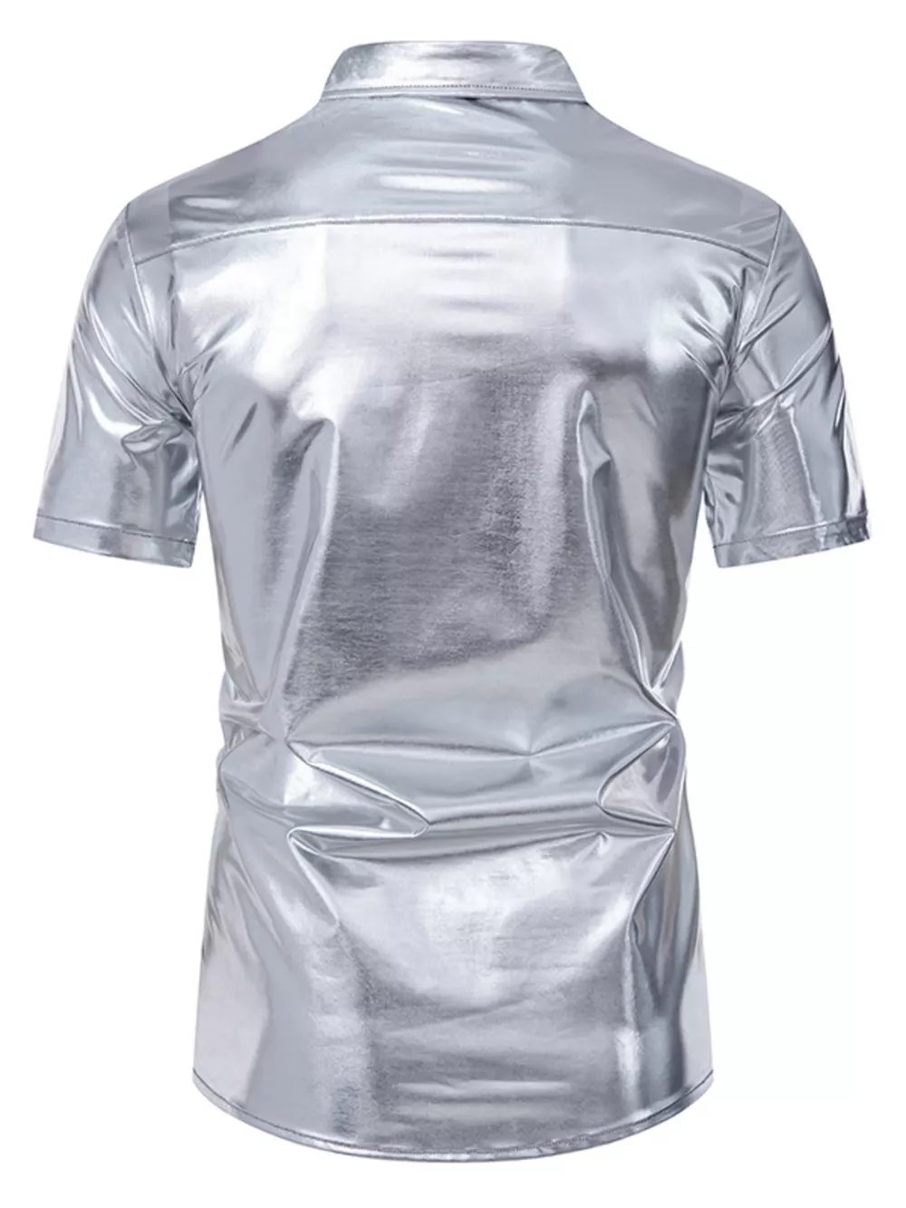 Men's Button Up Short Sleeve Shirt, image 4