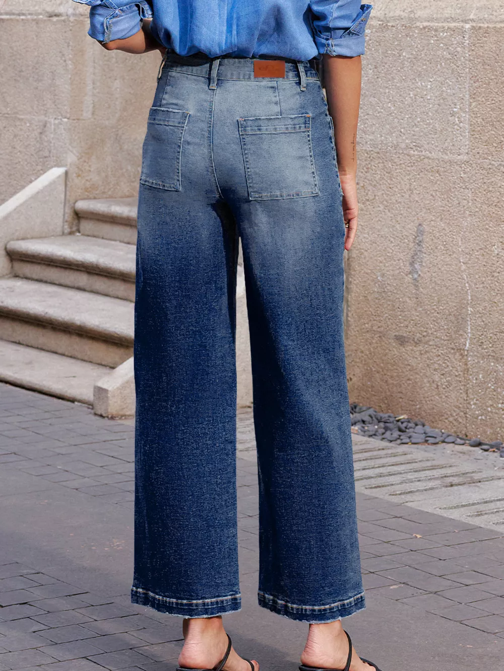 Patch Pocket Shift Jeans, image 7