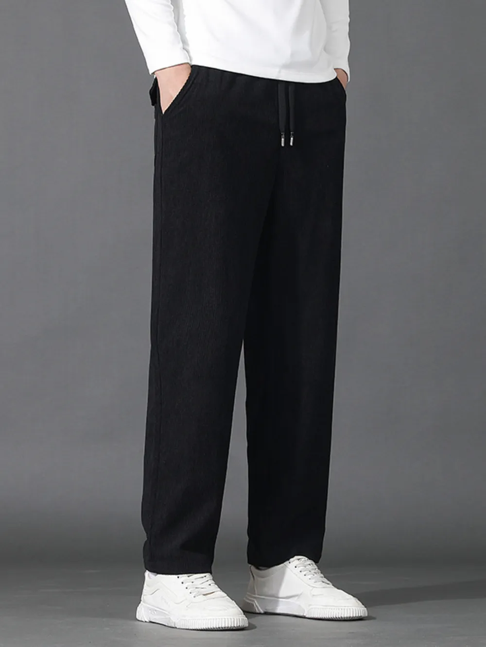 Men's Plus Size Drawstring Loose Fit Pants