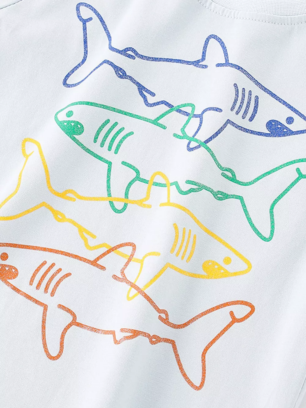 Children's Shark Crew Neck T-Shirt, image 3