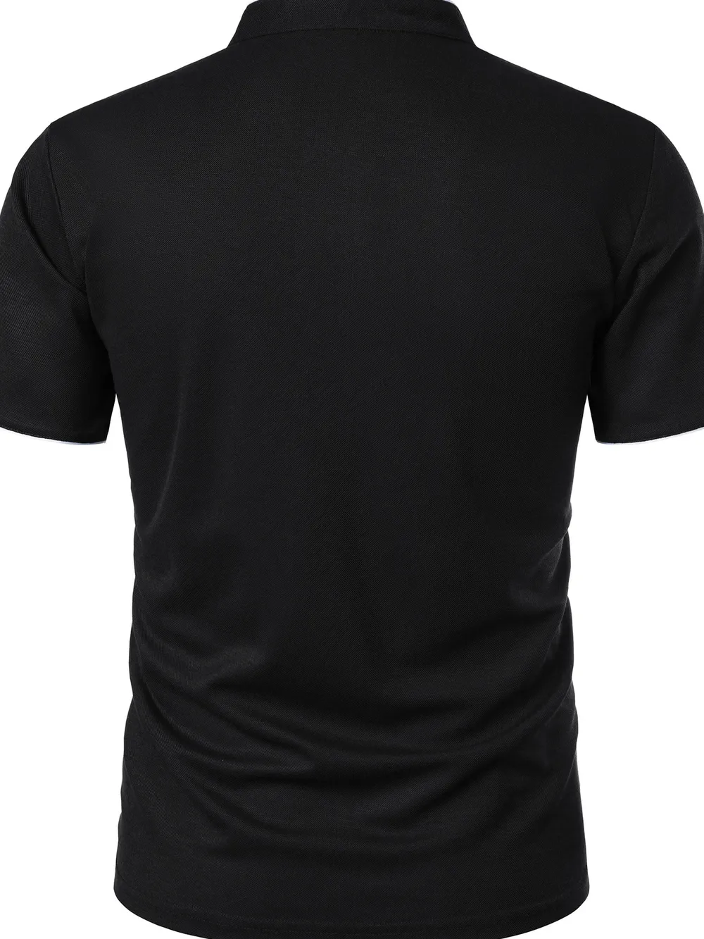 Men's Full Size Short Sleeve Contrast Trim Polo Plus Size, image 3