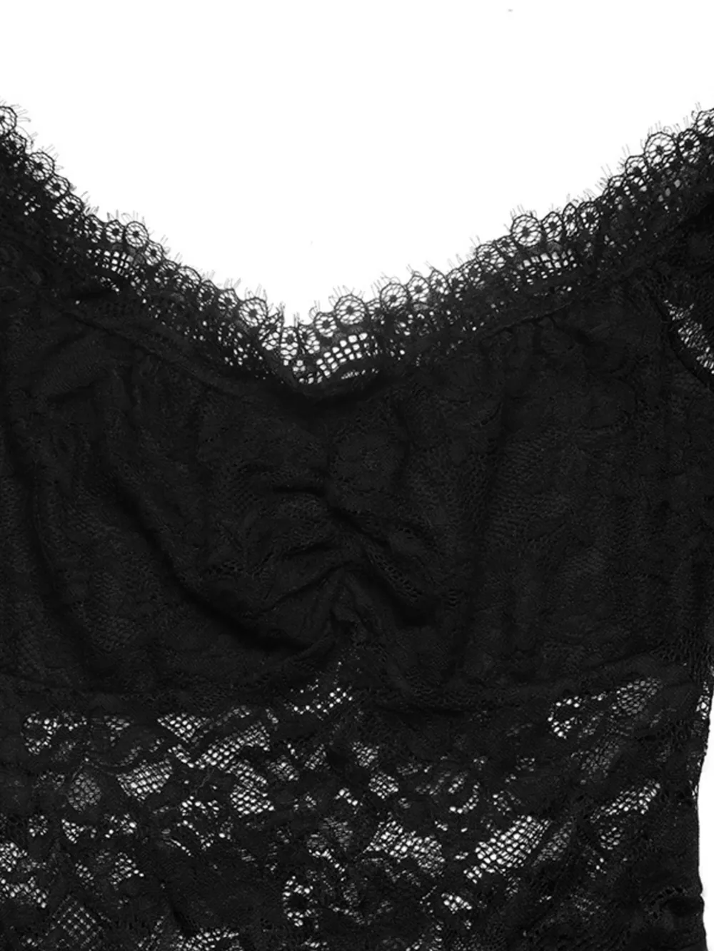 Off-Shoulder Lace Long Sleeve Wide-Leg Jumpsuit, image 11