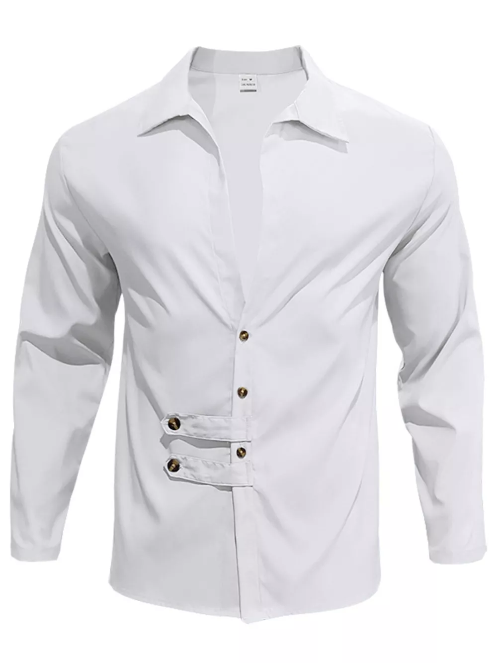 Men's Full Size Casual Button-Up Shirt Plus Size, image 4