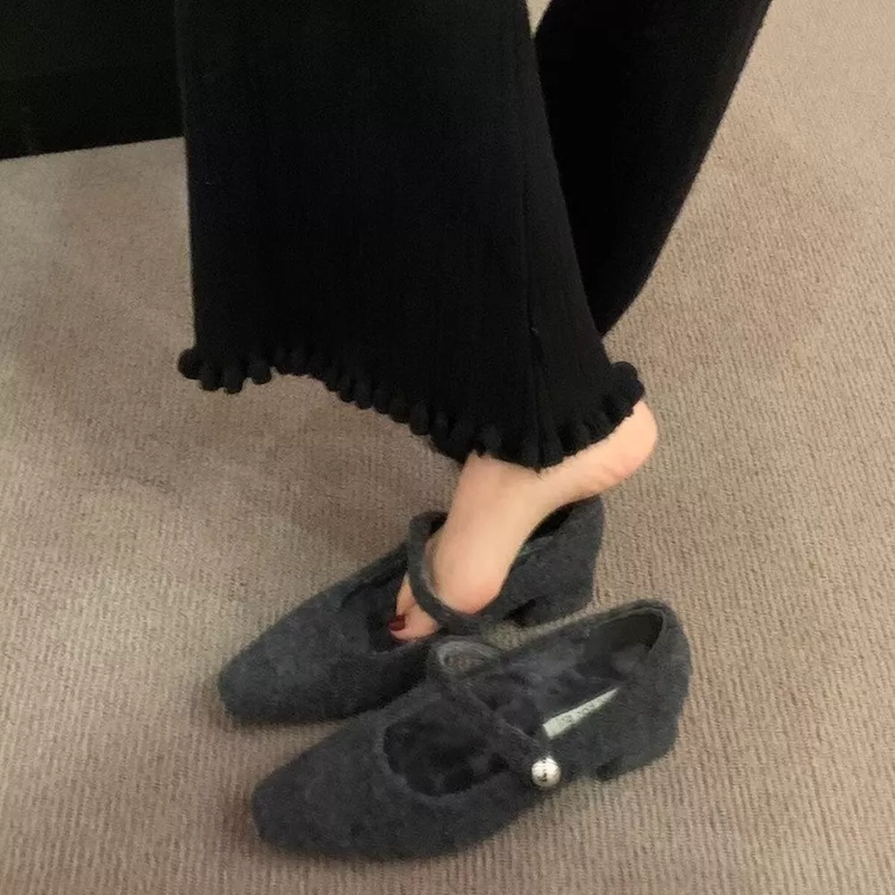 Elegant Block Heel Mary Jane Loafers, image 5
