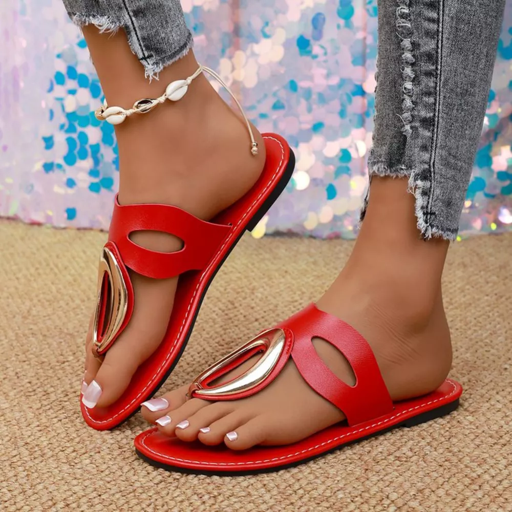 Open Toe Golden Accent Sandals, image 16