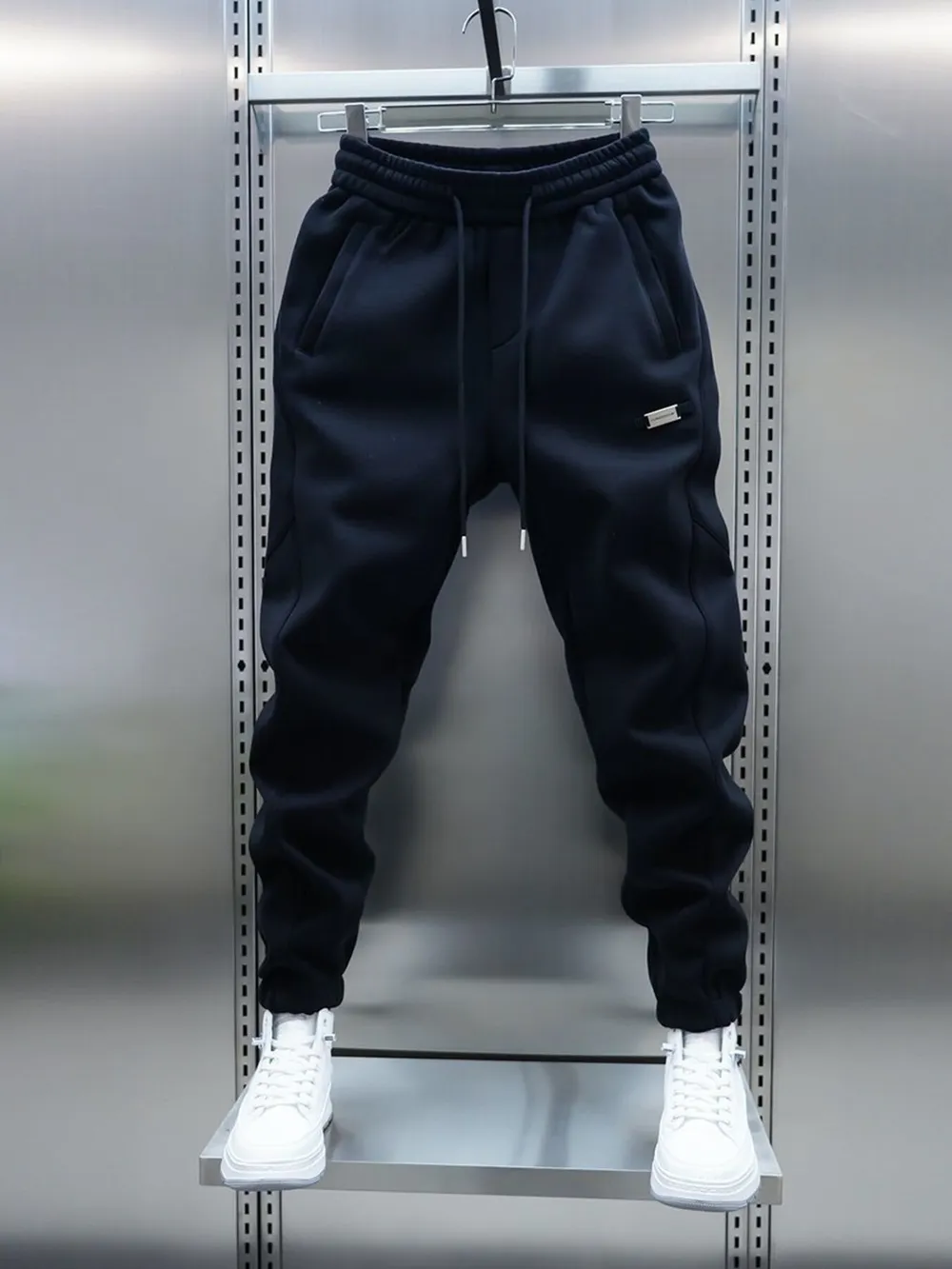 Men's Plus Size Casual Drawstring Joggers, image 2
