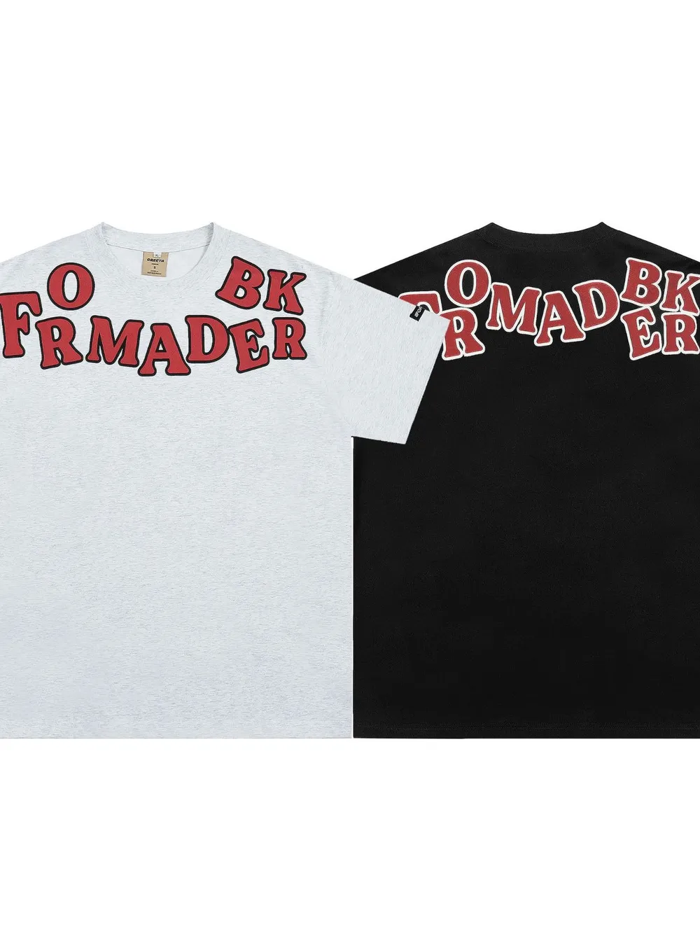 Men's Letter Round Neck Short Sleeve T-Shirt, image 3