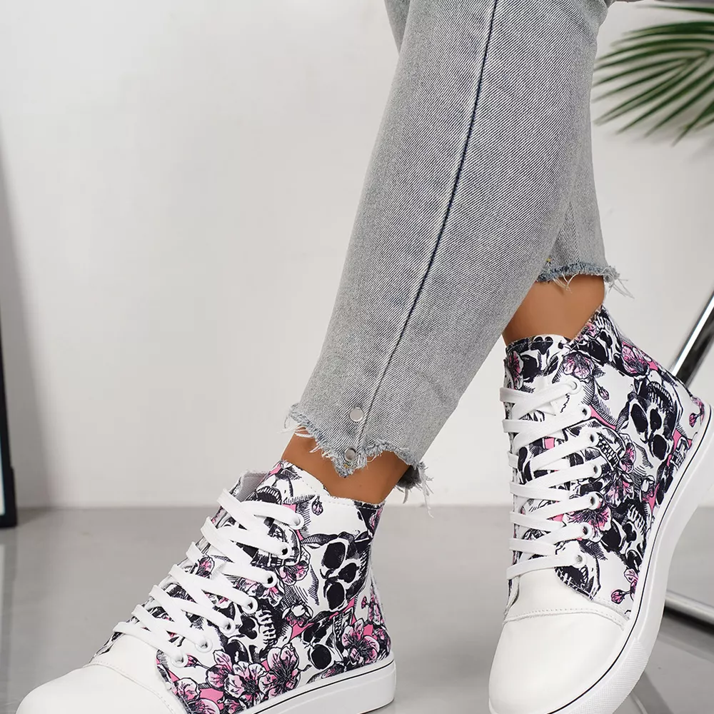 Round Toe Lace Up Sneakers, image 9