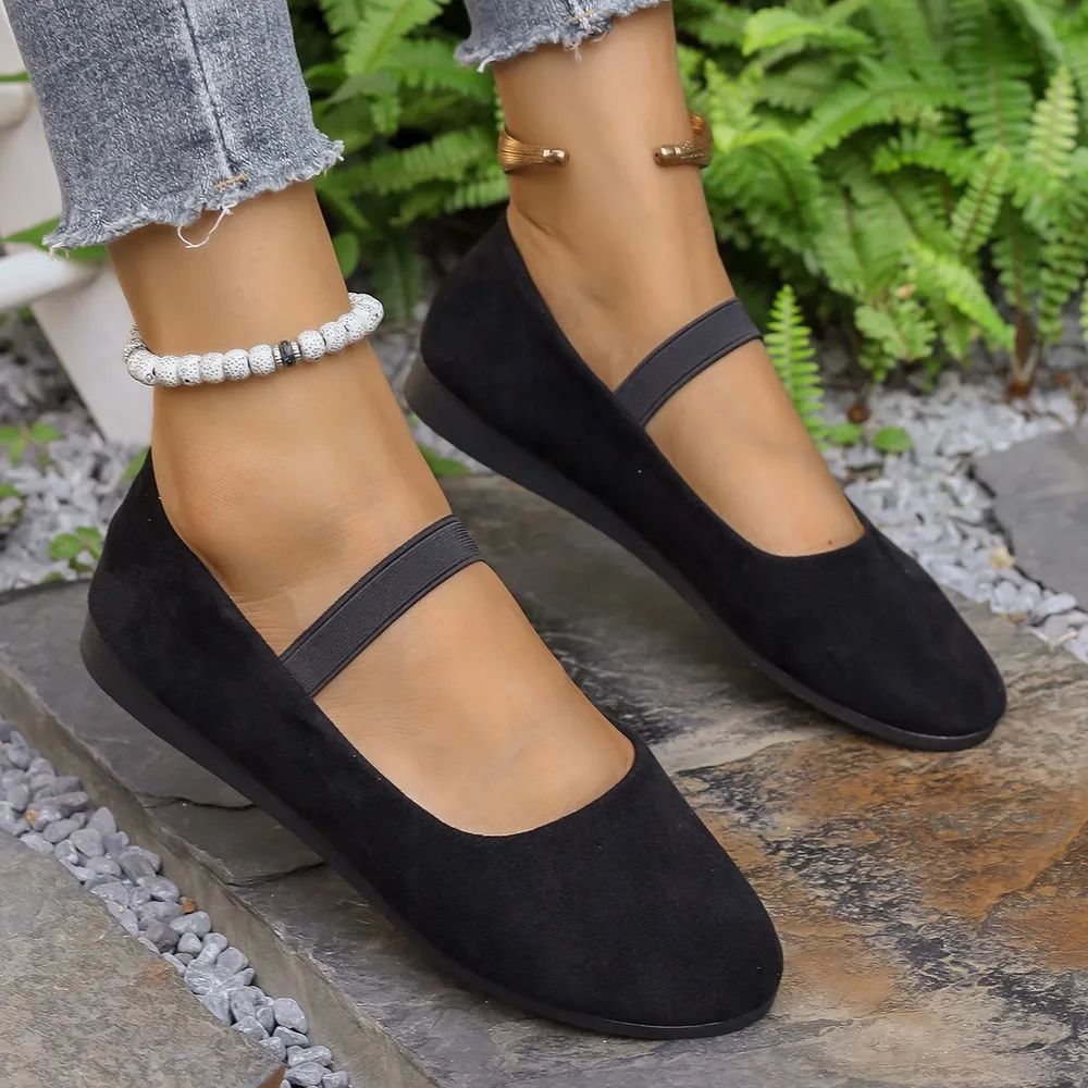 Round Toe Flats Slip-Ons, image 2