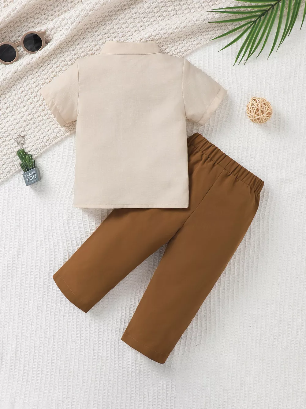 Children's Casual Button Up Shirt & Pants Set, image 5