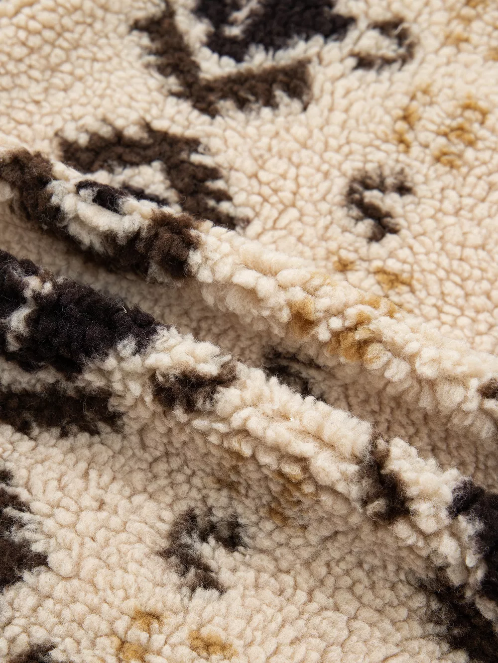 Aztec Print Quarter-Zip Sherpa Sweatshirt, image 15