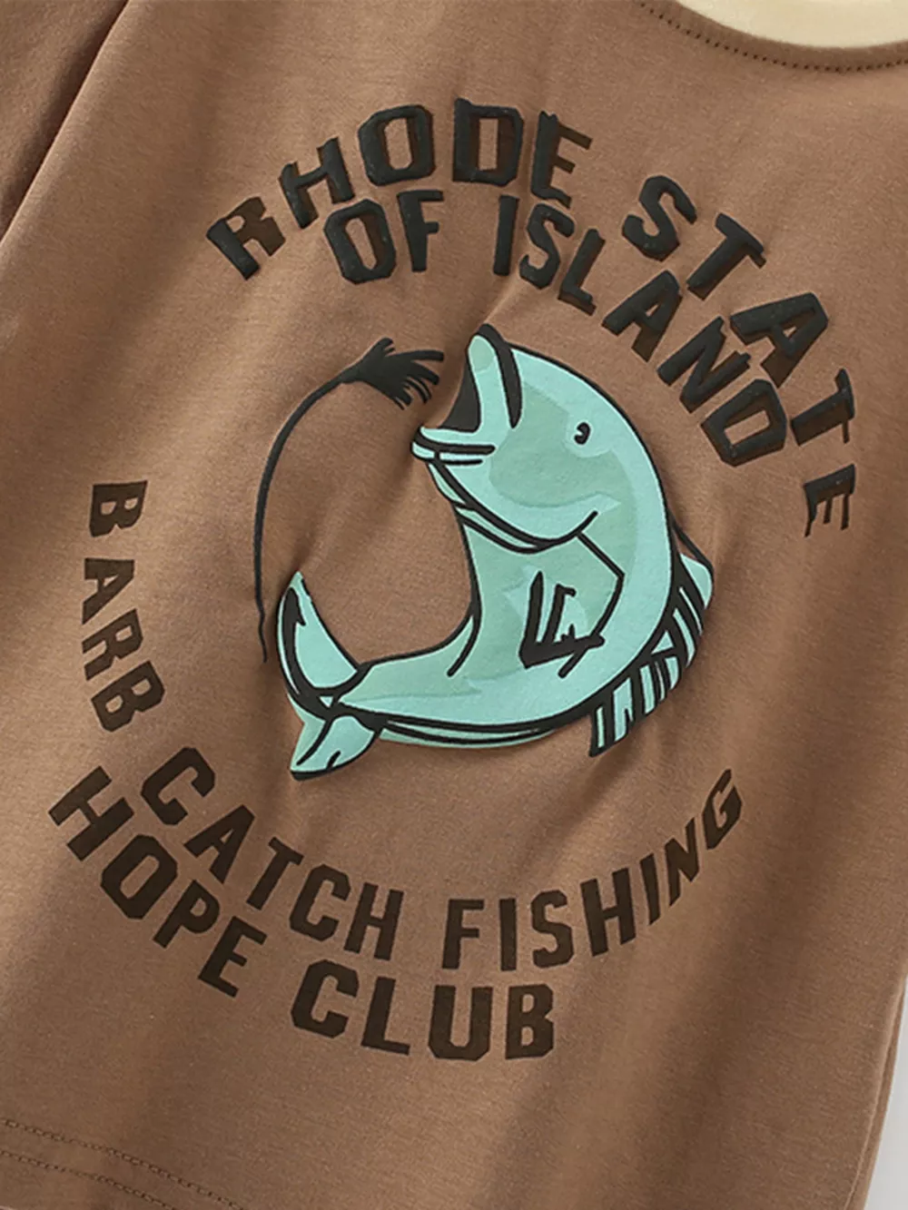 Children's Rhode Island Fishing Graphic Short Sleeve T-Shirt, image 3