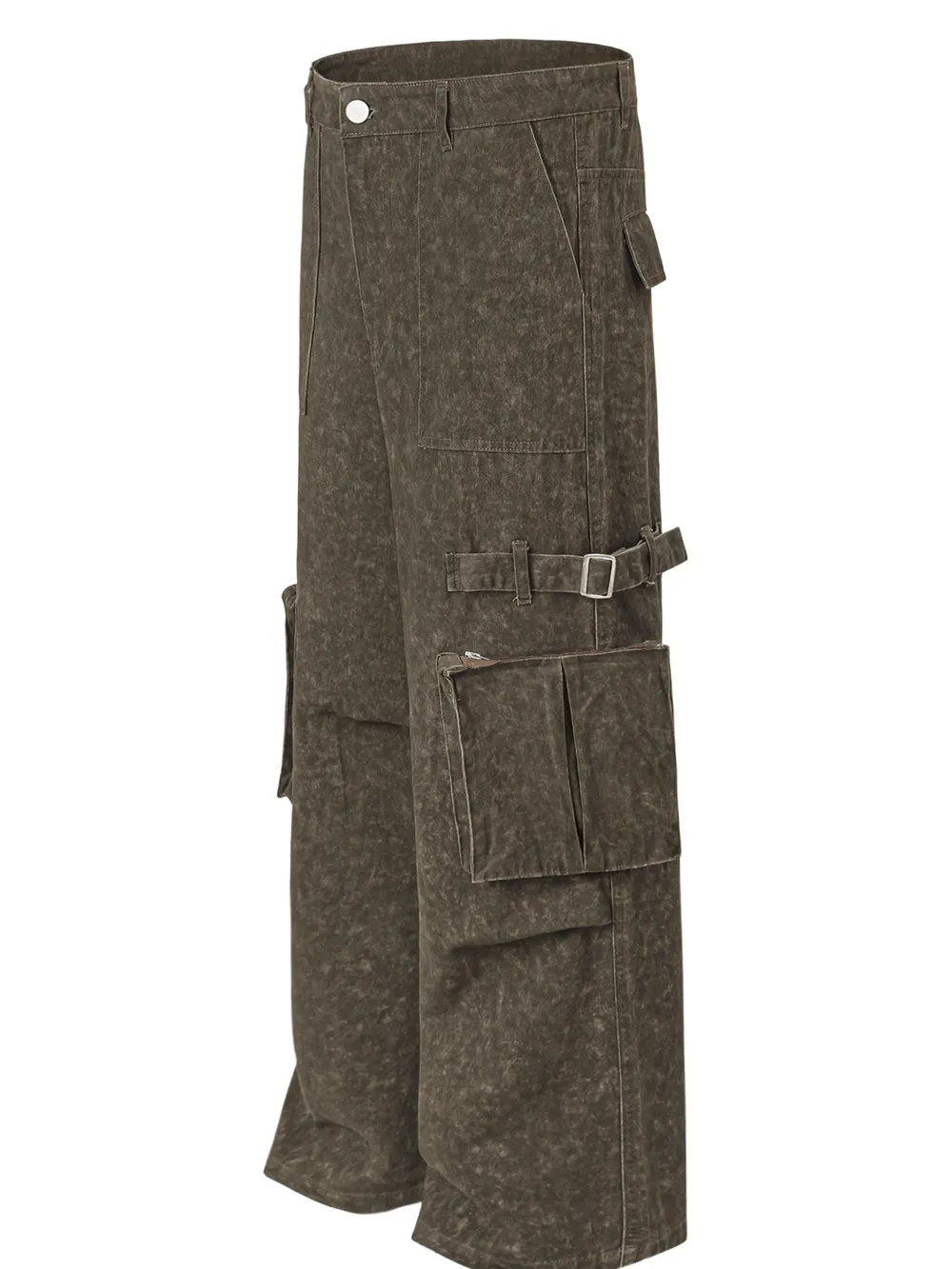 Men's Wide Leg Cargo Jeans, image 5