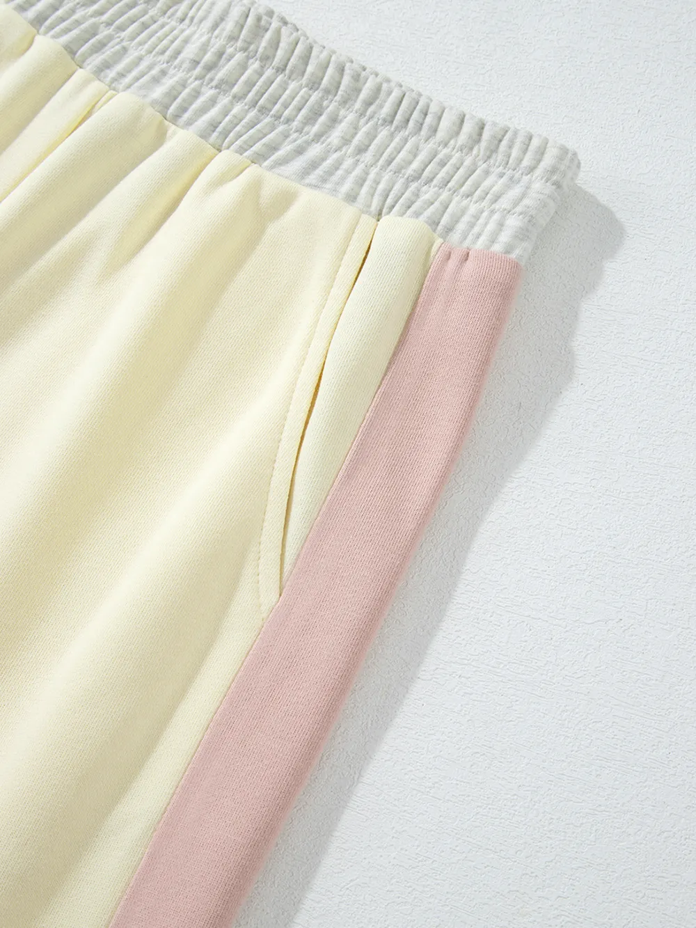Color Block Round Neck Top and Pants Set, image 29