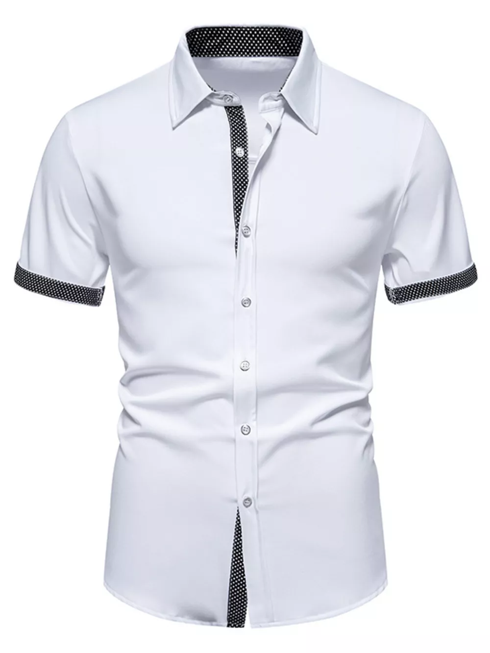 Men's Slim Fit Short Sleeve Shirt, image 2