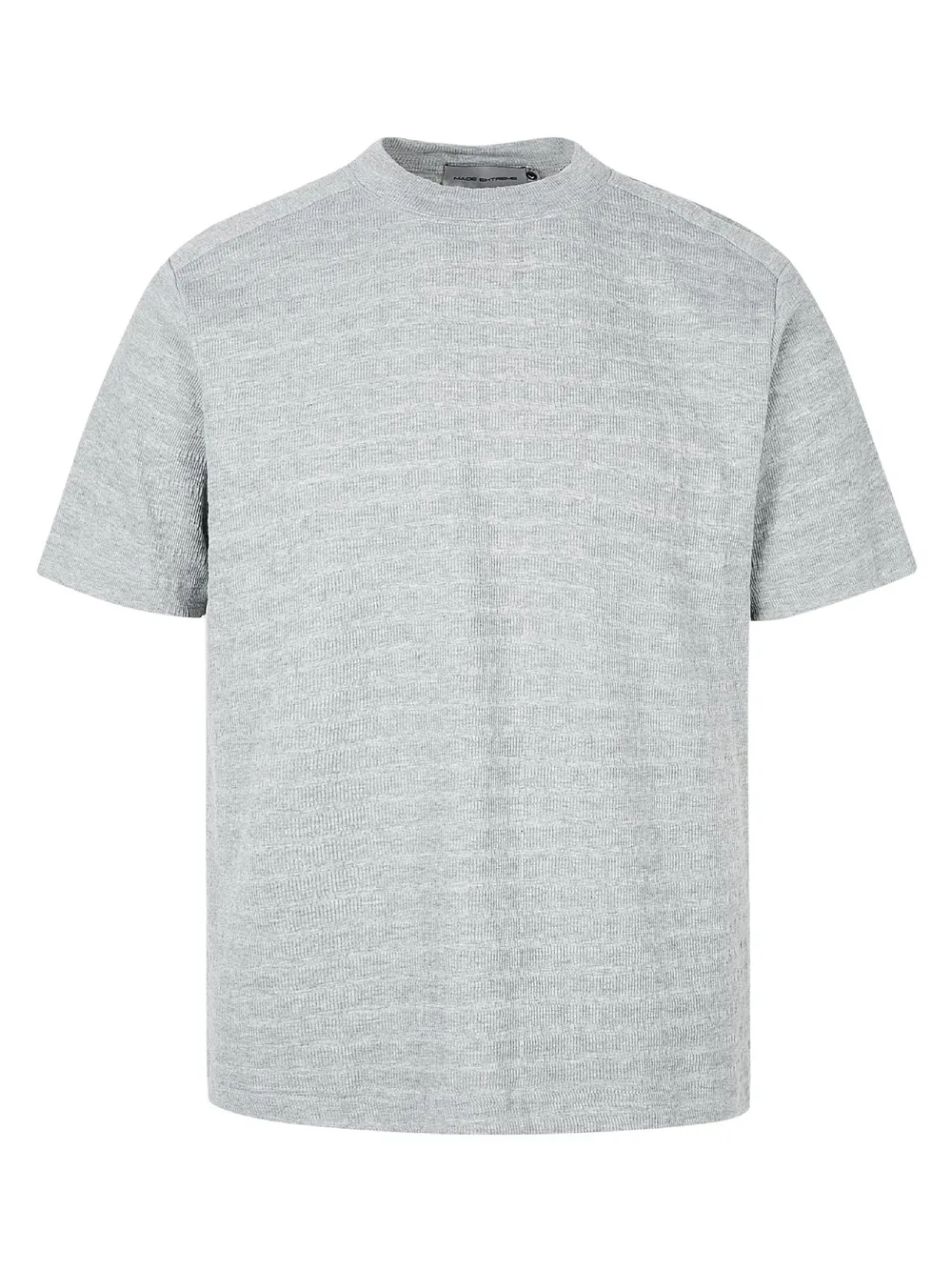 Men's Textured Knit Crew Neck T-Shirt, image 3