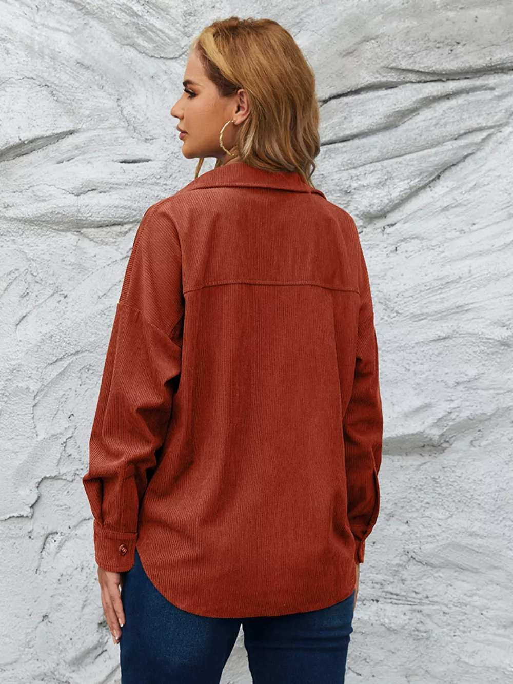 Corduroy Button-Up Shirt, image 13