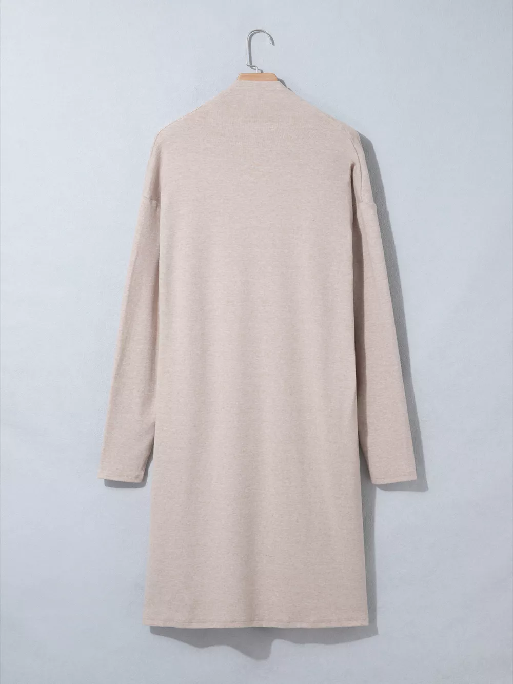 Solid Color Long Sleeve Casual Tunic Shift Cardigan, image 10