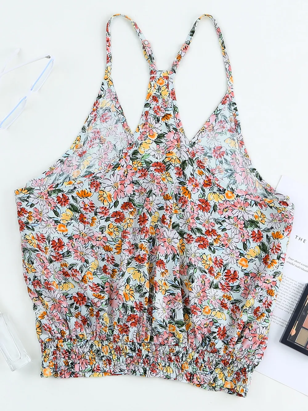 Floral Print Halter Cami, image 5