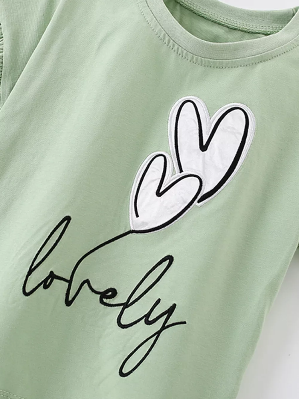 Children's Heart Ruffle Sleeve T-Shirt, image 4