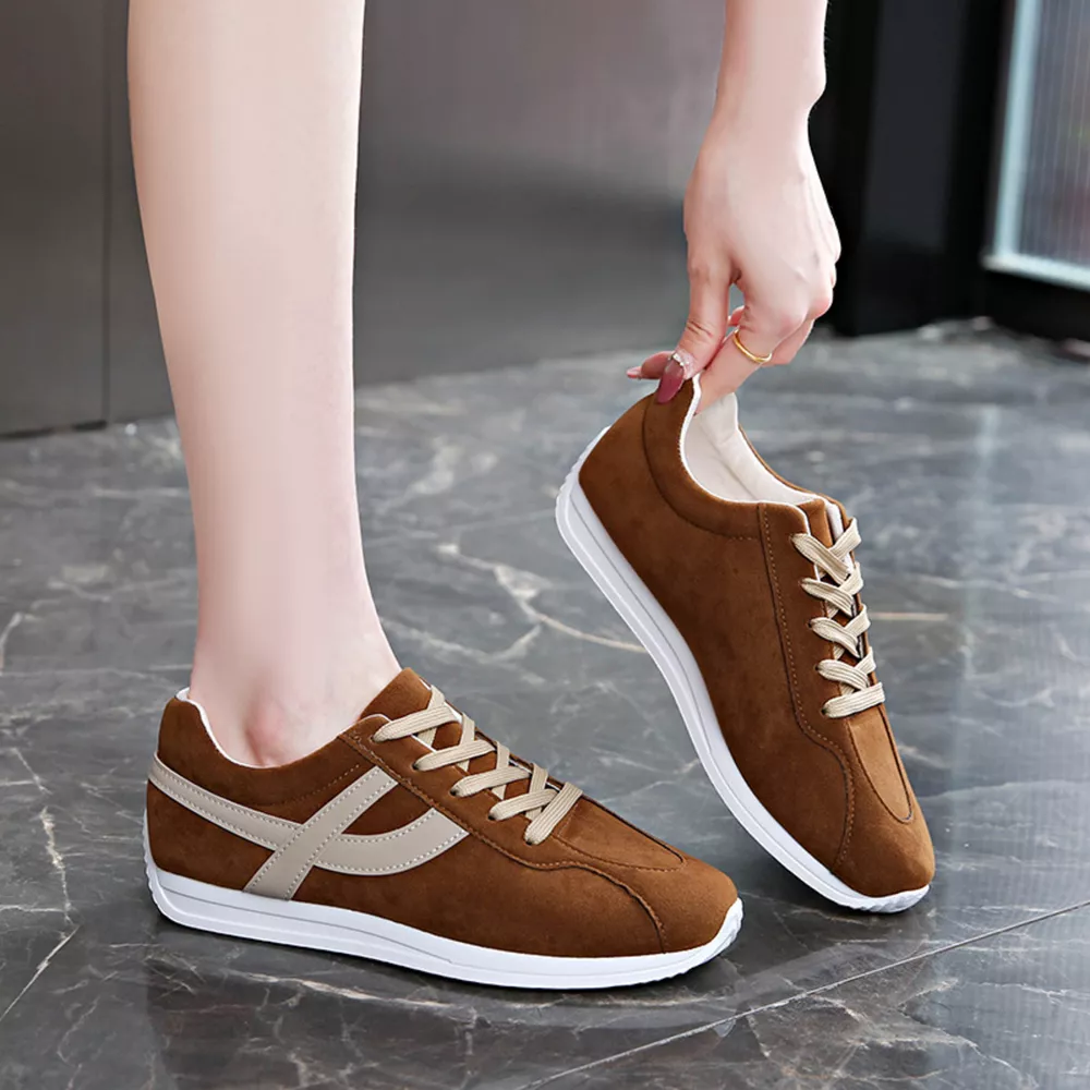 Round Toe Lace Up Sneakers, image 2