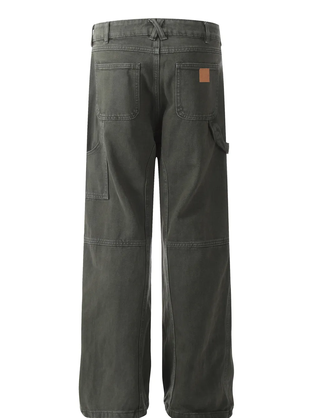 Men's Vintage Washed Wide Leg Cargo Jeans, image 3