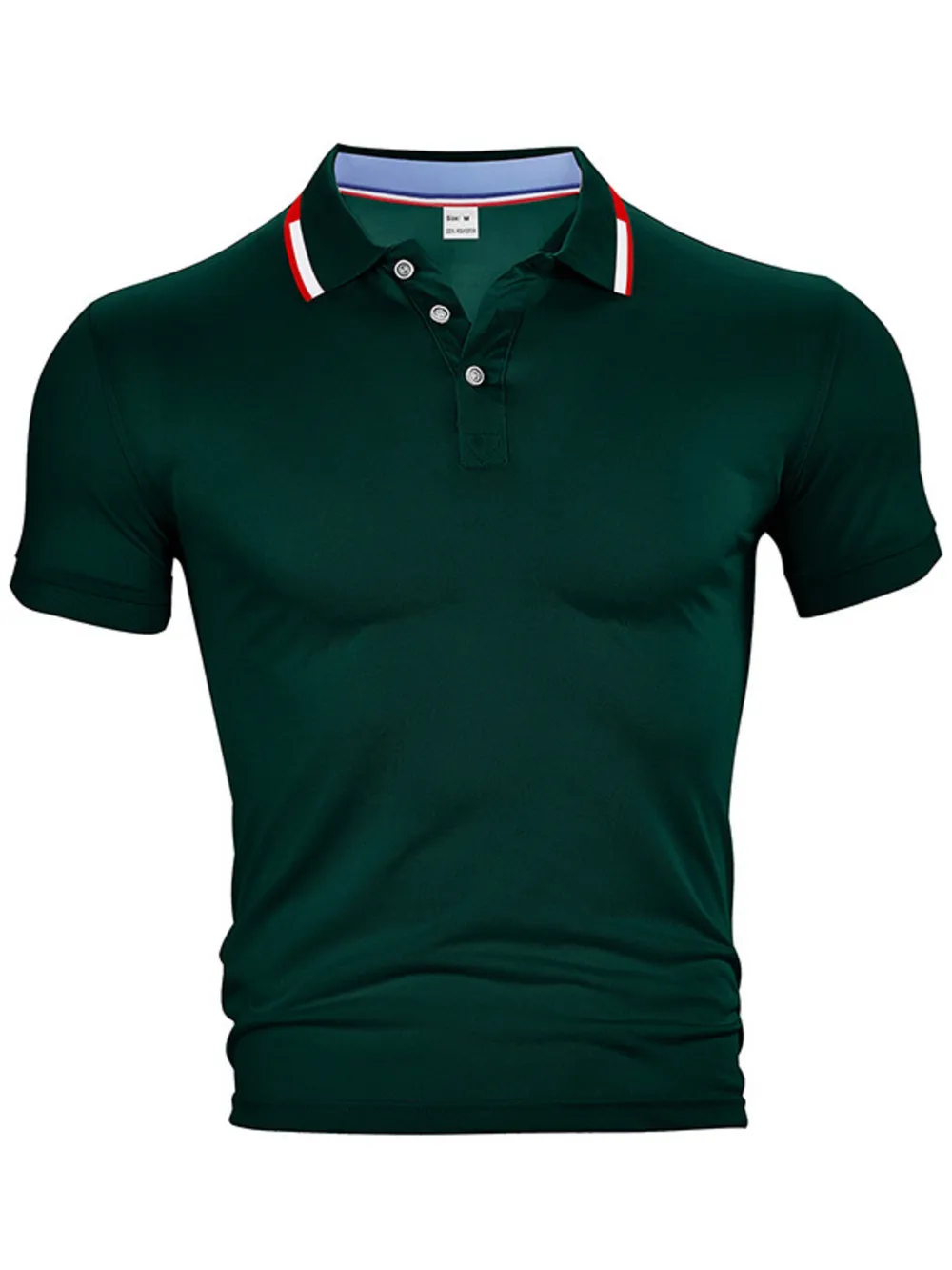 Men's Full Size Button Detail Short Sleeve Polo Plus Size, image 8