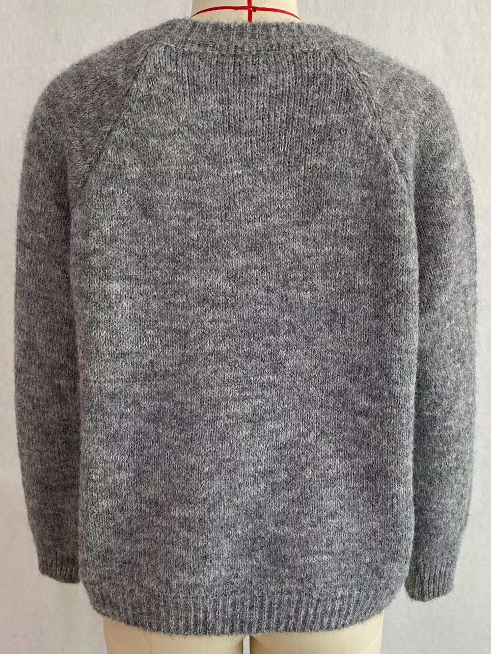 Argyle Pattern Raglan Sleeve Sweater, image 14