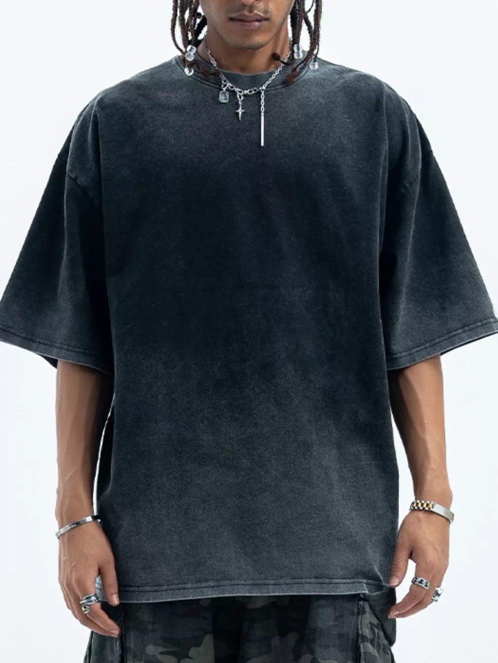 Men's Round Neck Short Sleeve T-Shirt, image 2