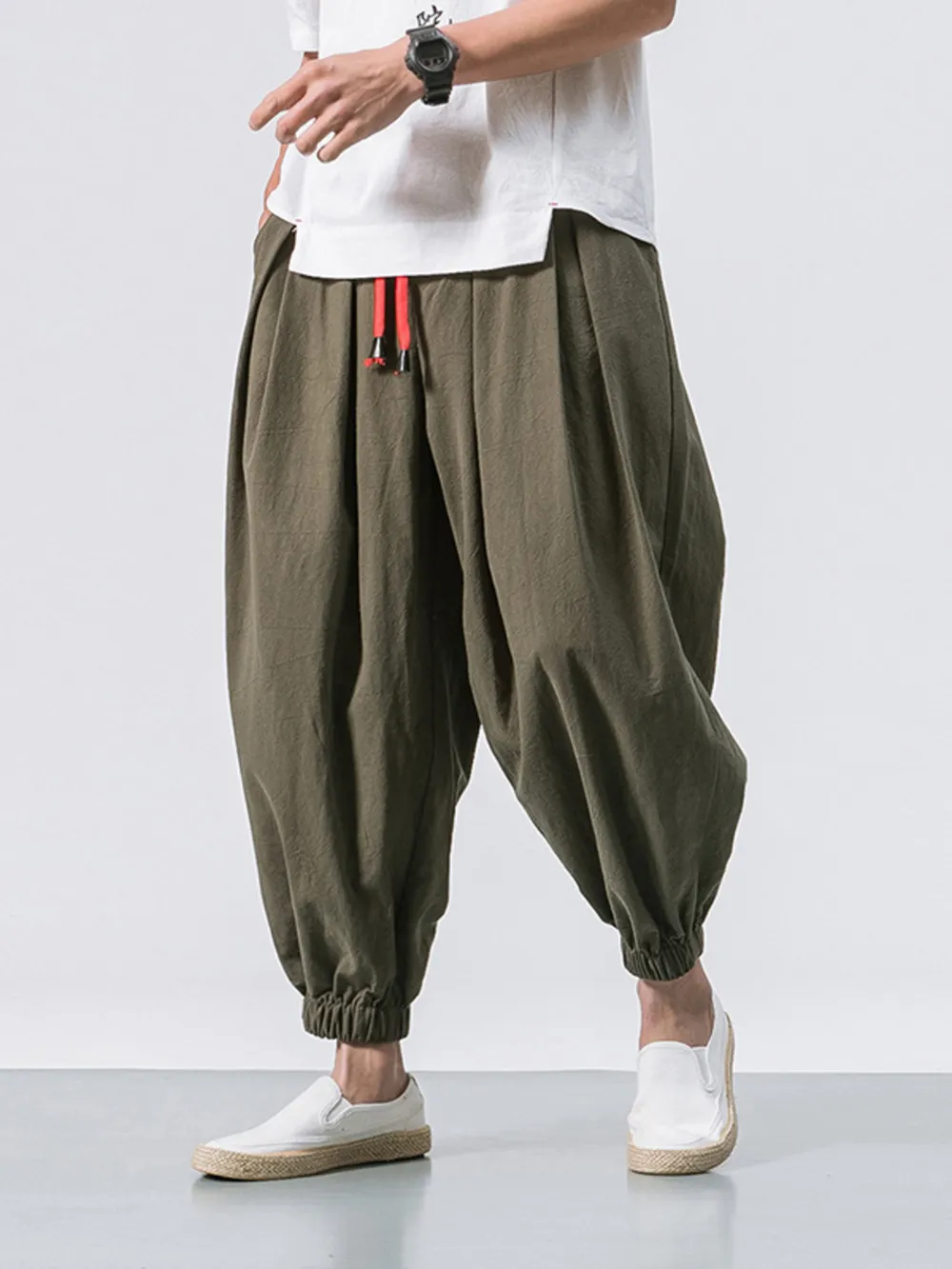 Men's Plus Size Casual Drawstring Joggers