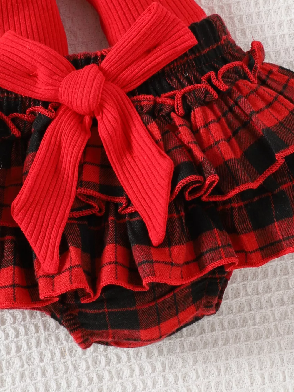 Children's Christmas Ruffle Trim 4-Piece Set, image 7
