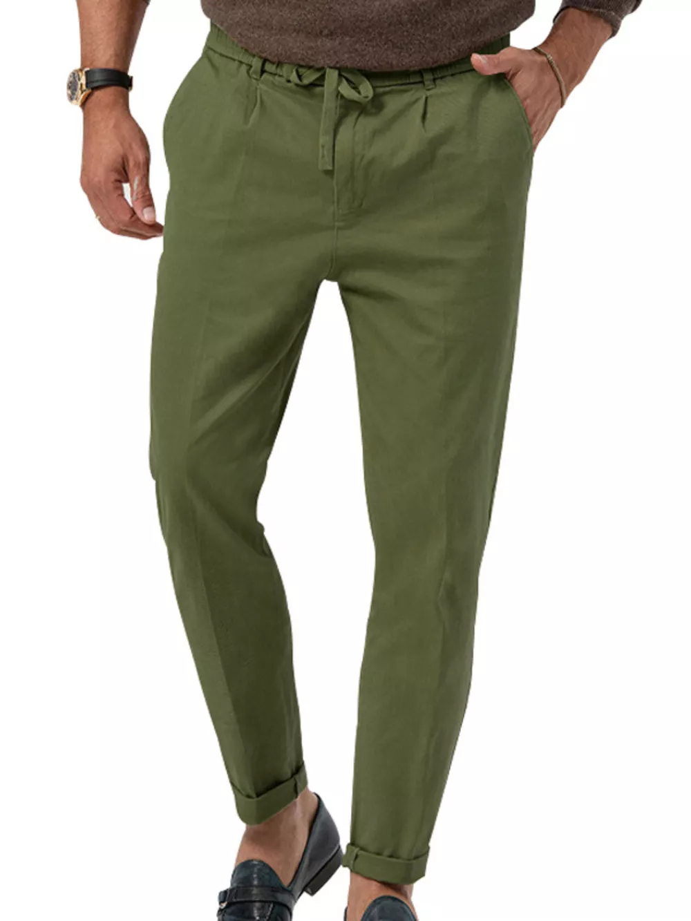 Men's Full Size Casual Drawstring Pants Plus Size, image 3