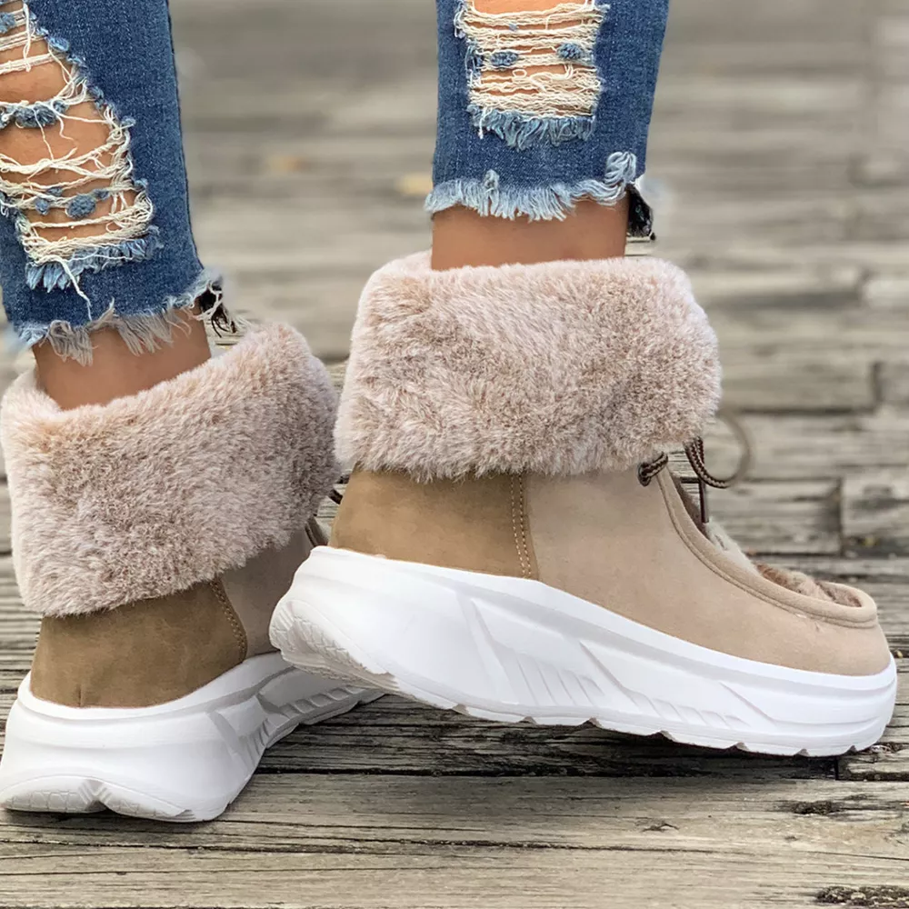 Warm Fur Lined Ankle Boots, image 3