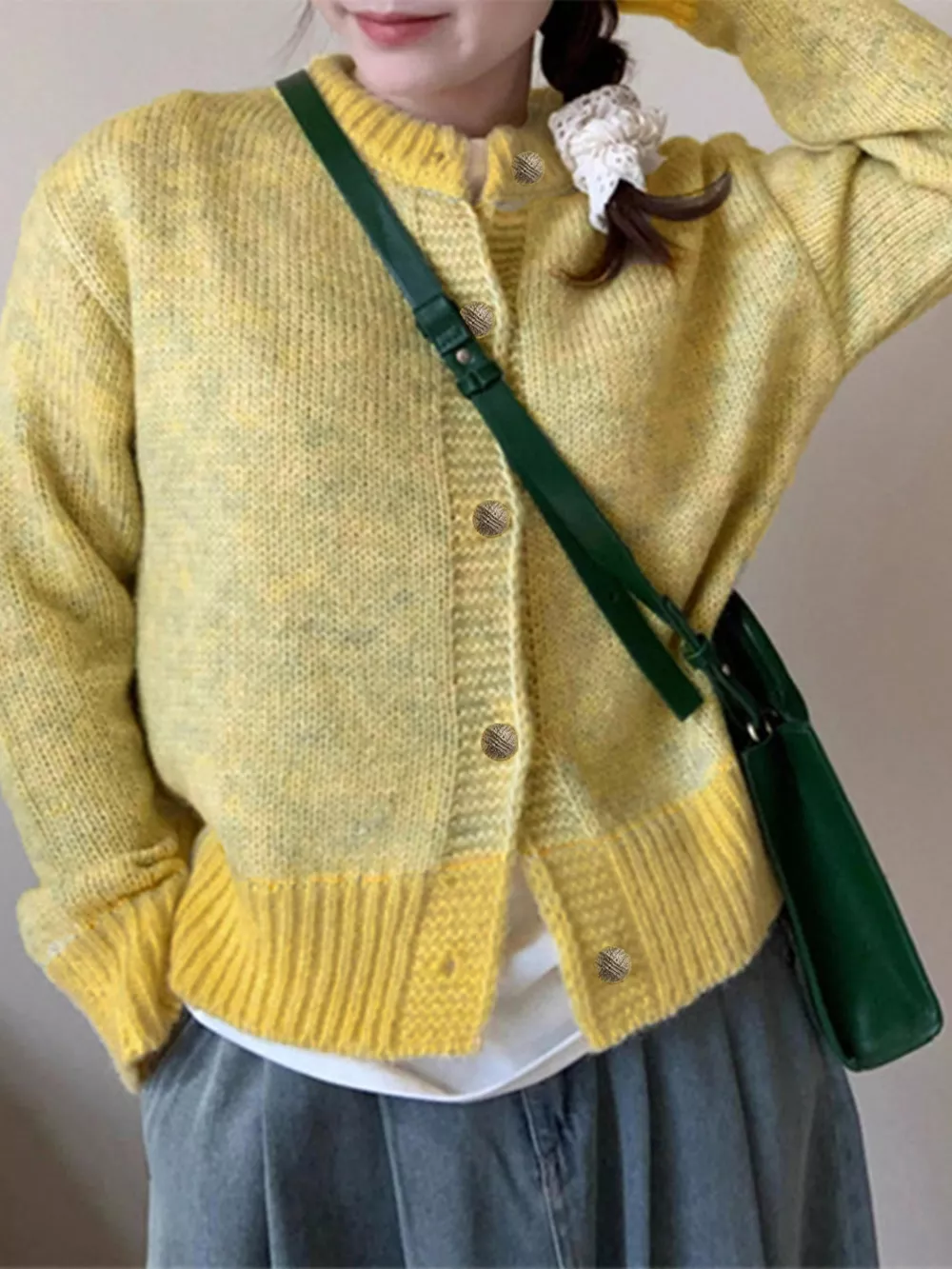 Color Block Button Up Cardigan, image 6