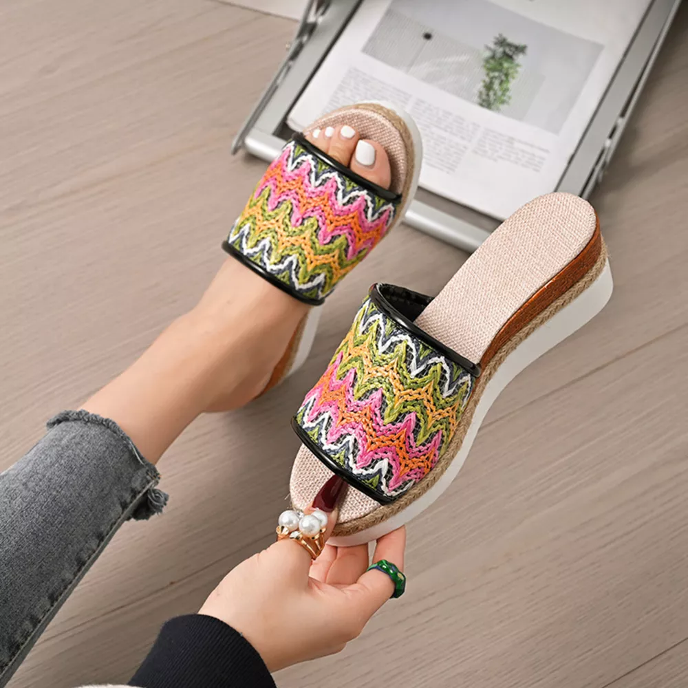 Open Toe Wedge Sandals, image 3