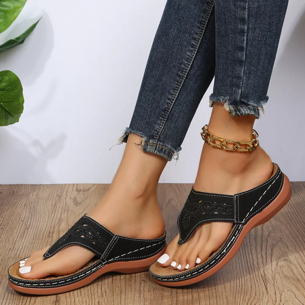 Casual Hollow-Out Thong Sandals, image 7