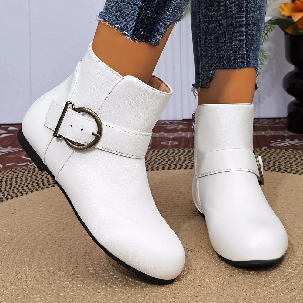 Round Toe Ankle Boots, image 7