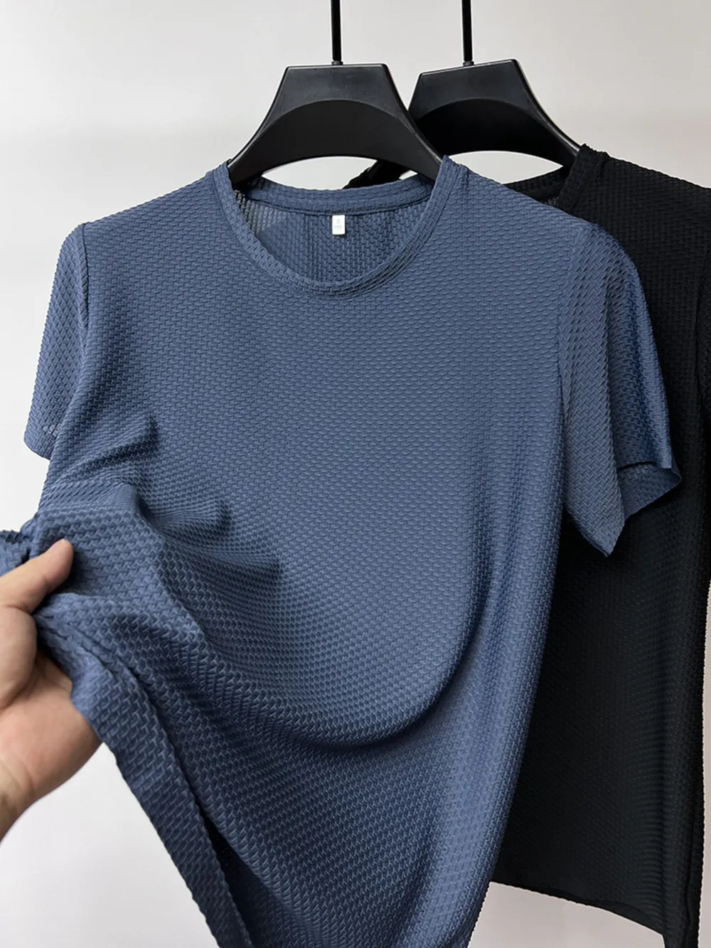 Men's Plus Size Round Neck Short Sleeve T-Shirt, image 3