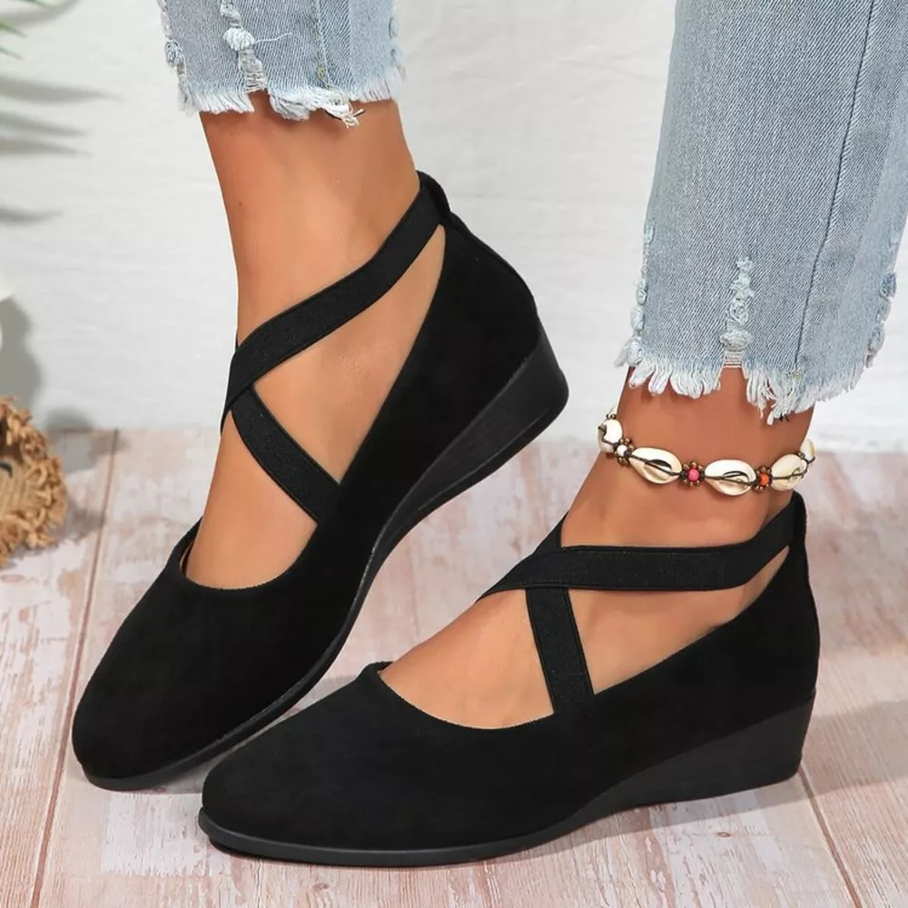 Round Toe Wedge Loafers, image 7