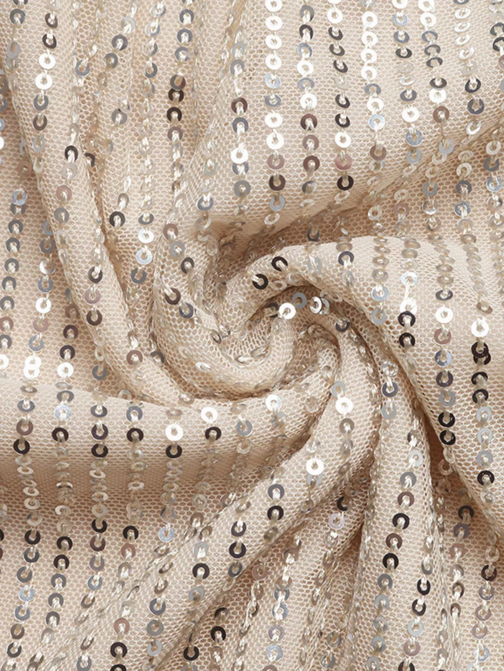 Sequin Cutout Back Long Sleeve Blouse, image 10