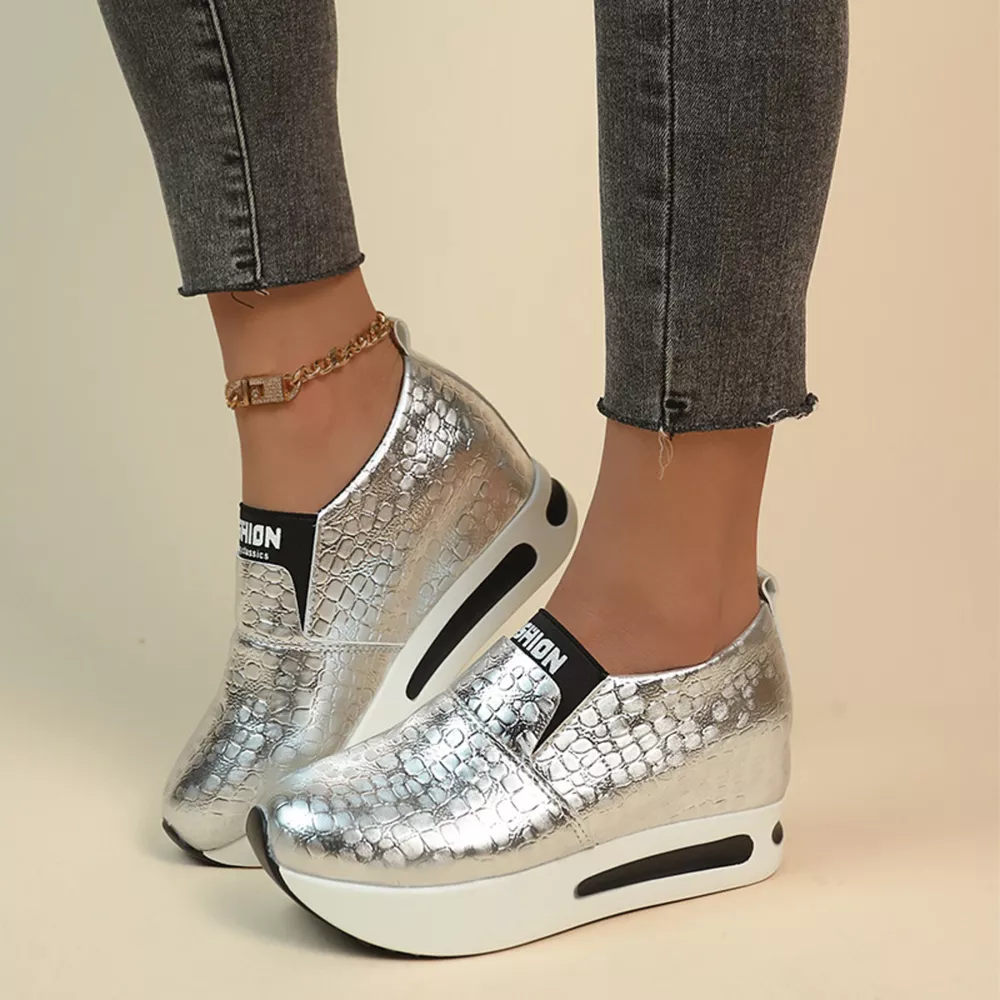 Round Toe Platform Slip-Ons, image 5