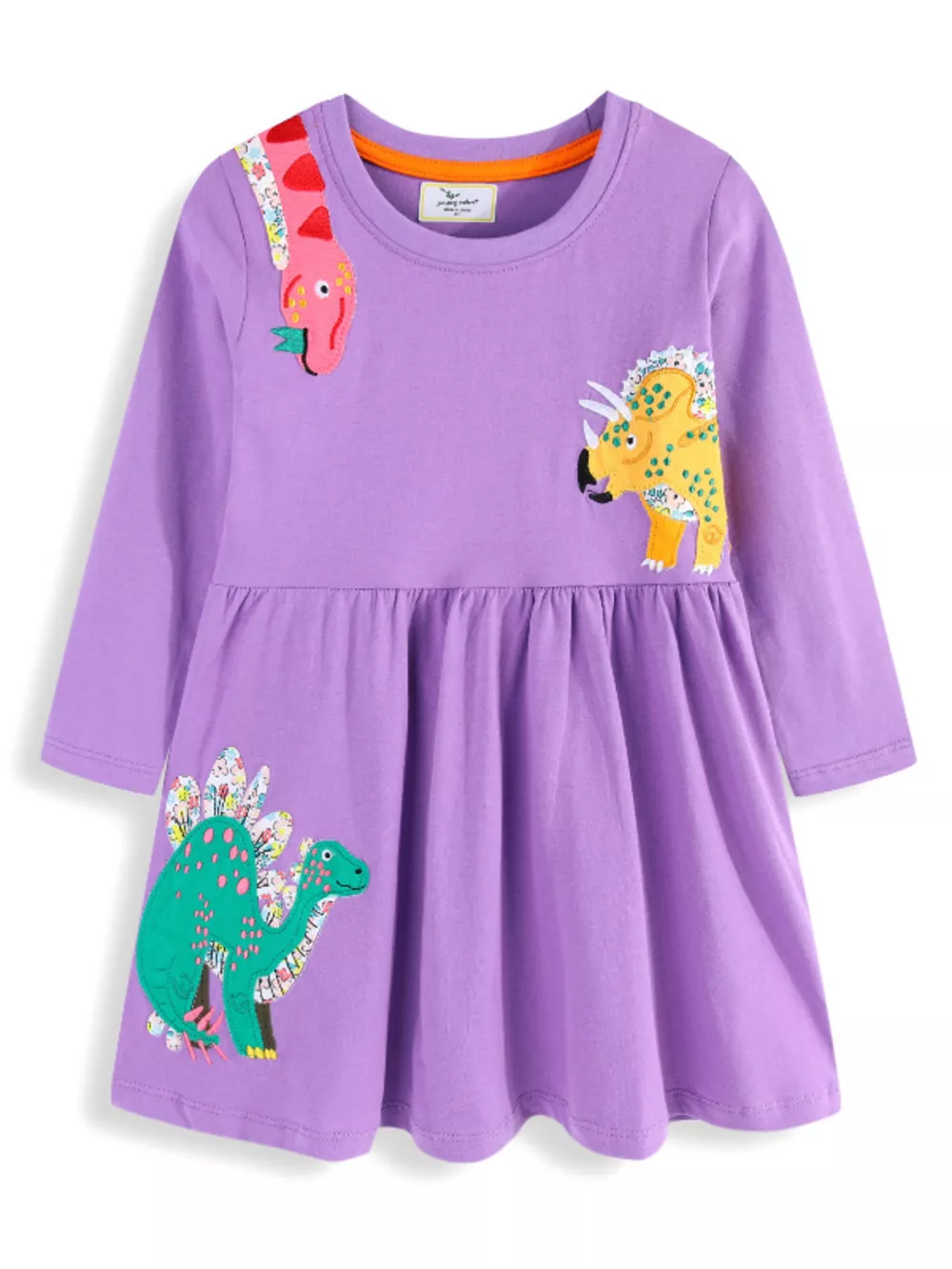 Children's Dinosaur Long Sleeve Dress, image 4