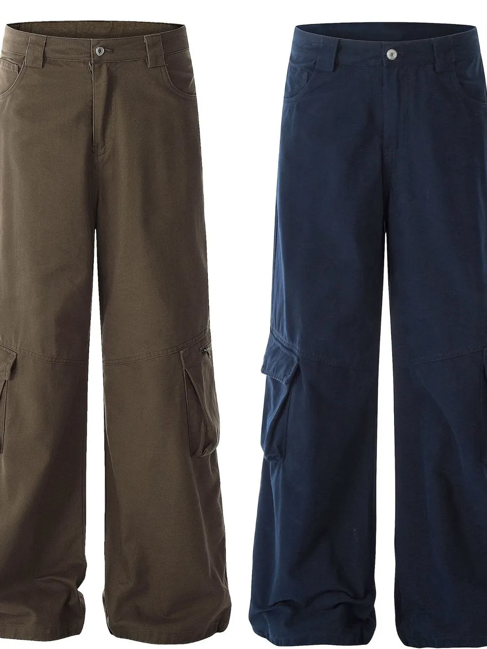 Men's Wide Leg Cargo Pants, image 3