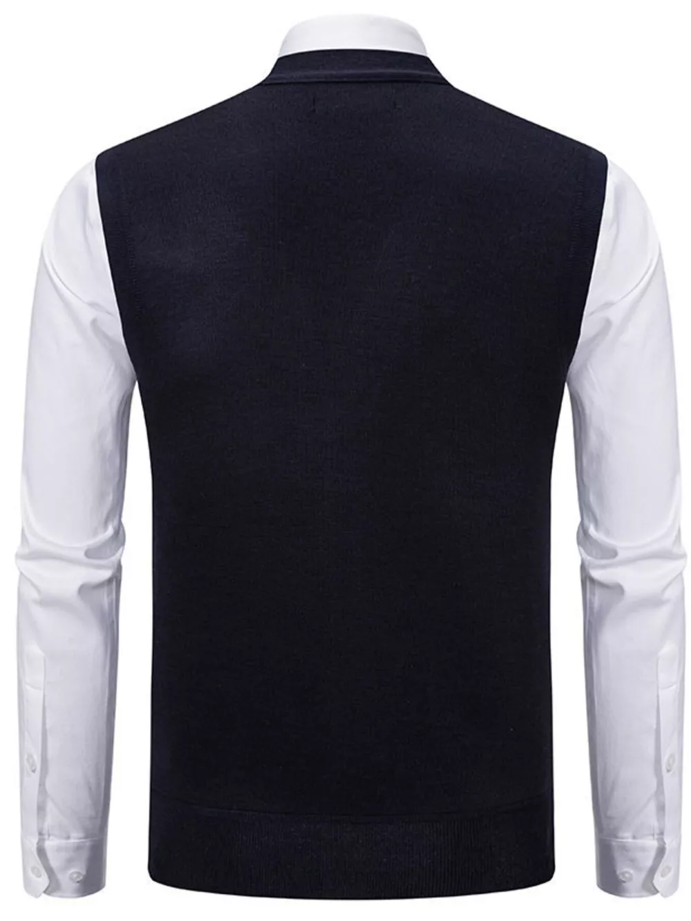 Men's Plus Size Button-Down Sweater Vest, image 3