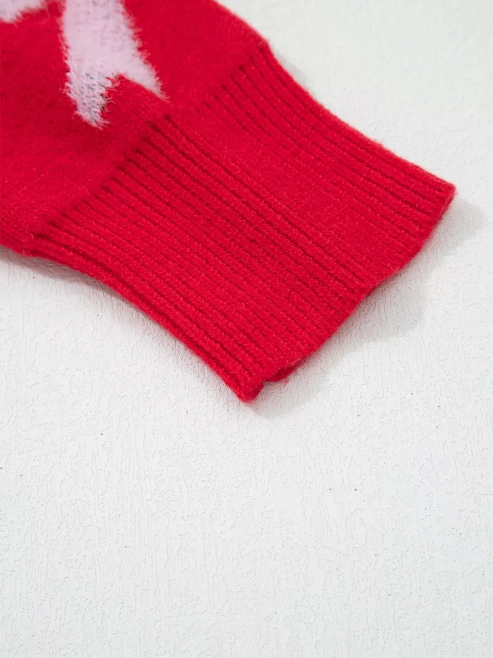 Bow Pearl Embellished Christmas Holiday Sweater, image 8