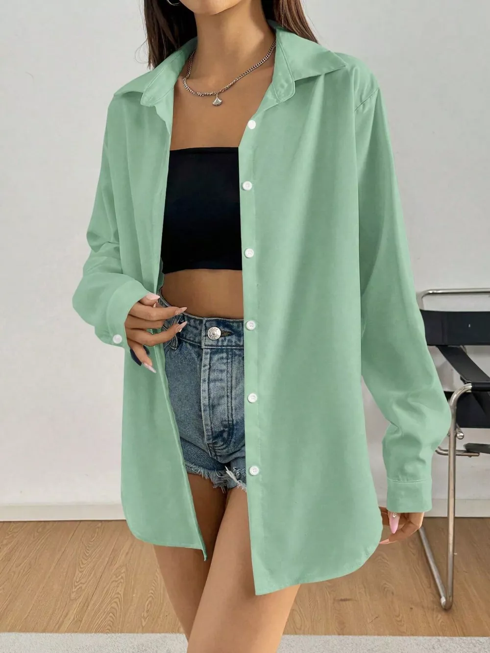 Button Up Long Sleeve Shirt, image 8