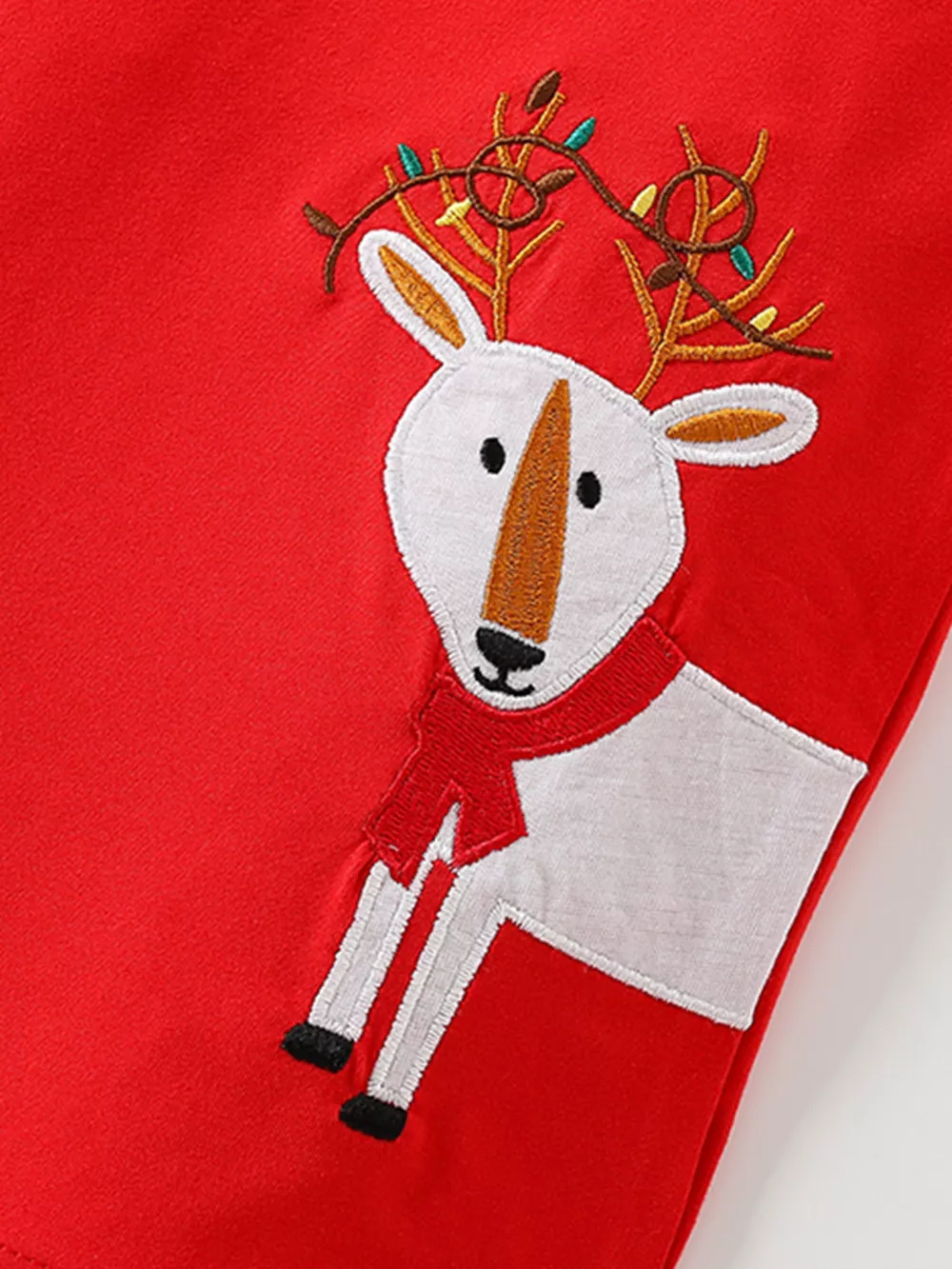 Children's Reindeer & Santa Christmas Pajama Set, image 3