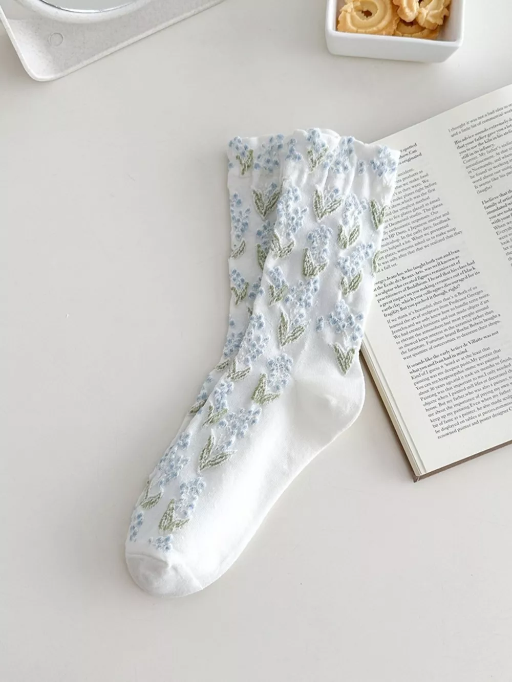 Vintage Textured Crew Socks, image 13